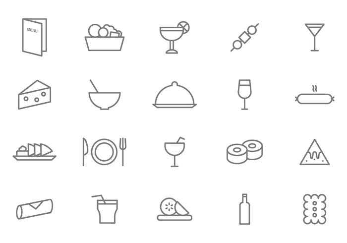 Free Appetizers Vectors