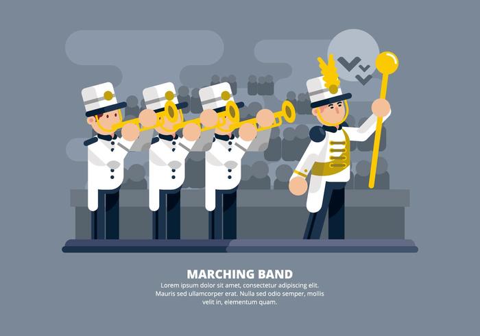 Marching Band Illustration vector