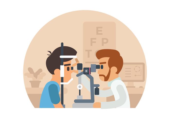 Eye Test Illustration vector