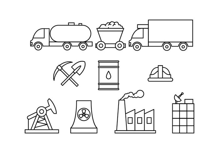 Free Factory And Industry Line Icon Vector