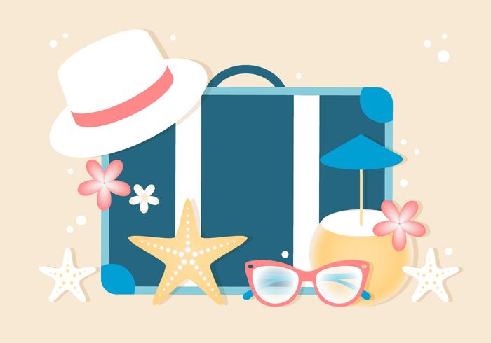 Fondo de vacaciones de verano gratis vector