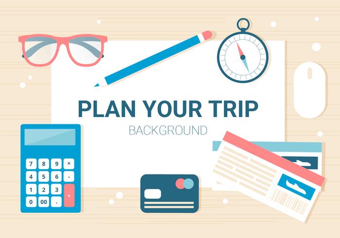 Free Summer Traveling Template Background vector