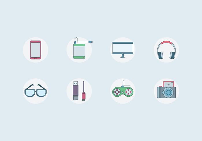 Everyday Tech Equipment vector