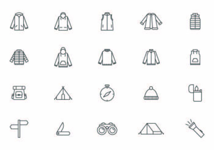 Outdoor Recreation Equipment Vectors Outdoor Recreation Equipment Vectors