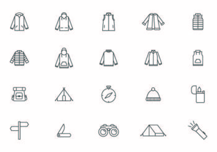 Outdoor Recreation Equipment Vectors