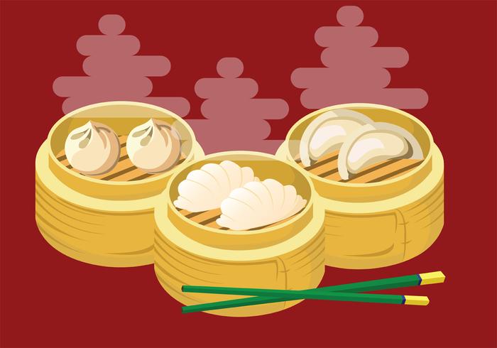 Bolas de masa hervida arte vectorial vector