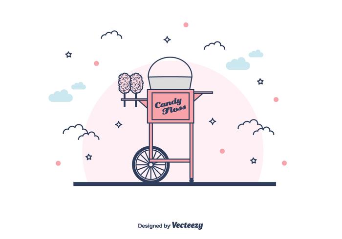 Candy Floss Machine Vector