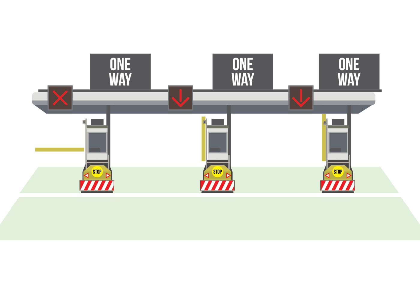 Toll Gate Vector 154325 Vector Art at Vecteezy