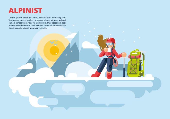 Aplinist Illustration vector