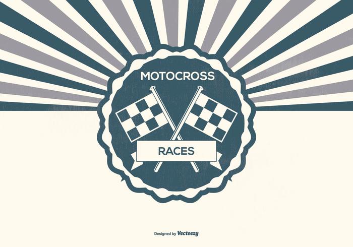 Retro Motocross Illustration Retro Motocross Illustration