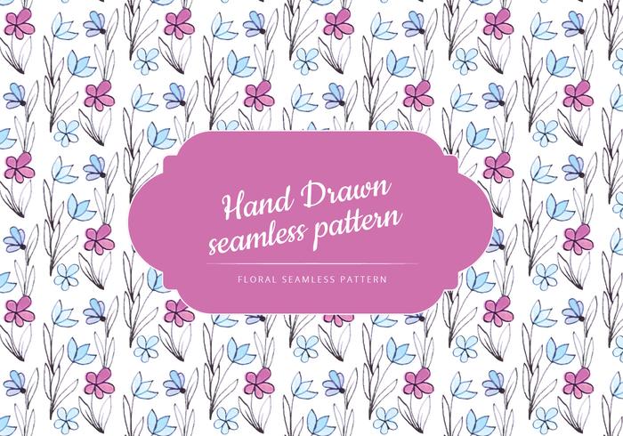 Cute Hand Drawn Floral Pattern Cute Hand Drawn Floral Pattern
