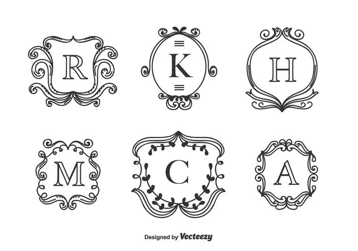 Monograms Vector Set Monograms Vector Set