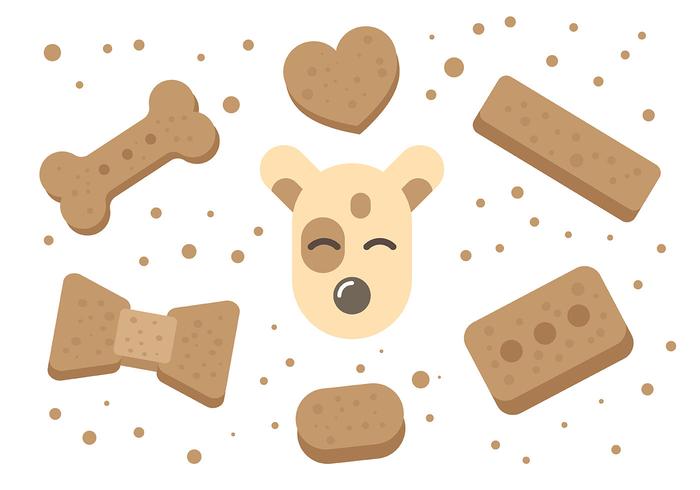 Dog Biscuit Vector Icons