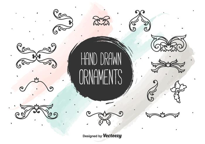 Vintage Ornaments Set vector