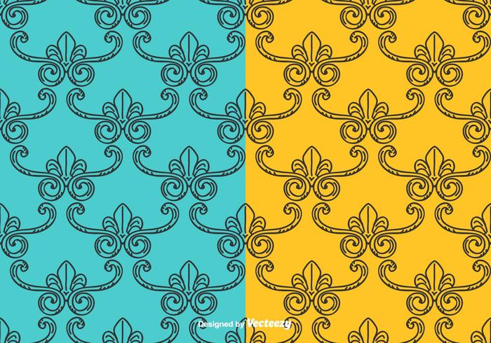 Vintage Vector Pattern Set Vintage Vector Pattern Set
