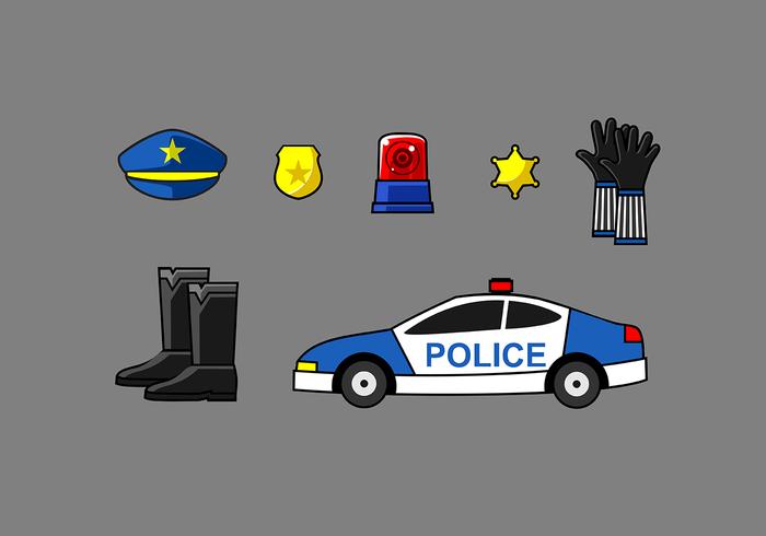 Police Element Free Vector