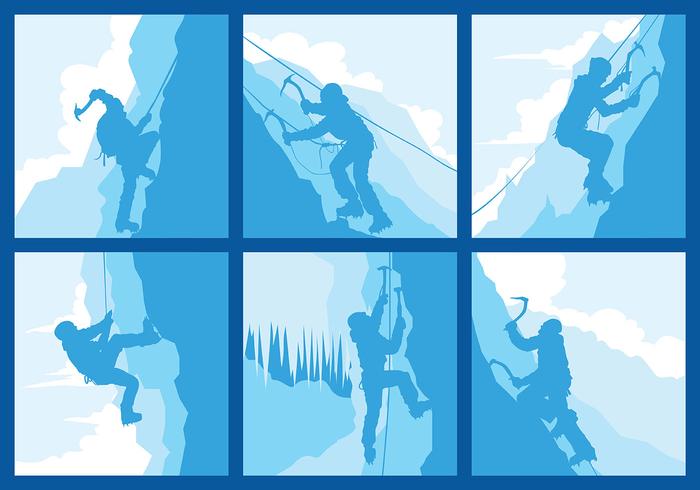 Alpinist Vector Icons