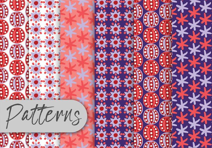 Purple Red Abstract Patterns Purple Red Abstract Patterns