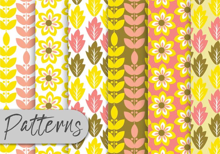 Yellow Decorative Pattern set Yellow Decorative Pattern set