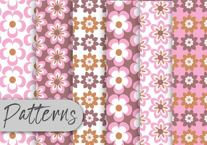 Pastel Floral Pattern Set Pastel Floral Pattern Set