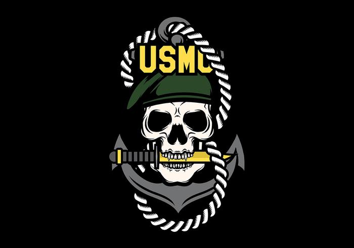 USMC Skull Mascots Vector USMC Skull Mascots Vector