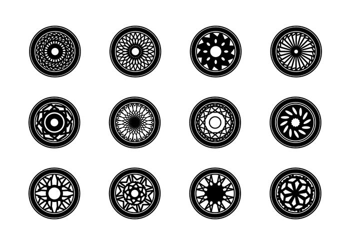 Car Rims Vector