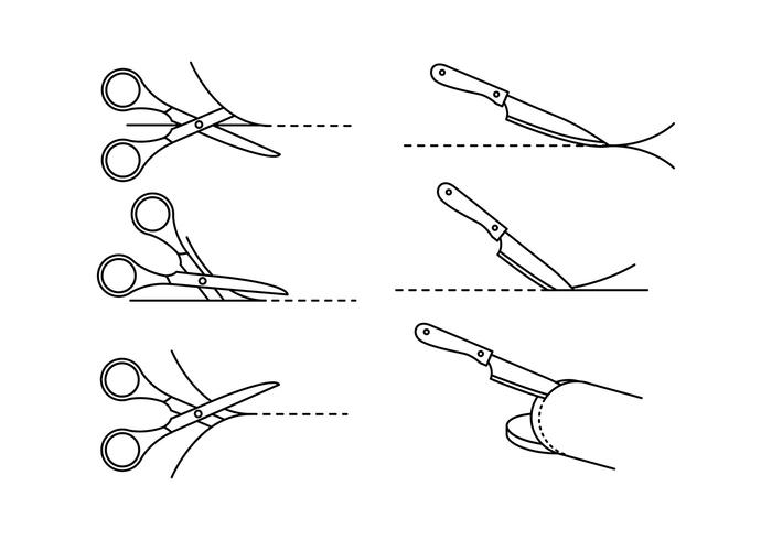 Cut Here Guide Free Vector