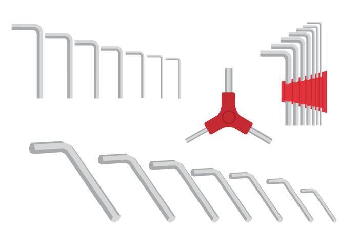 Allen Key Set vector
