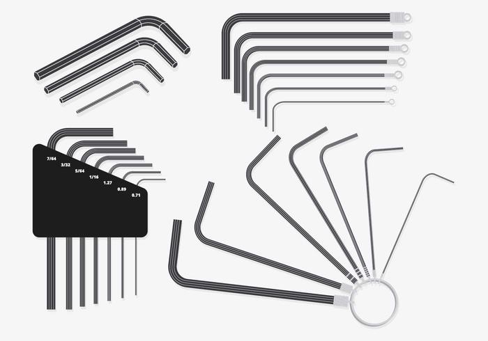 Allen Key Set Vector