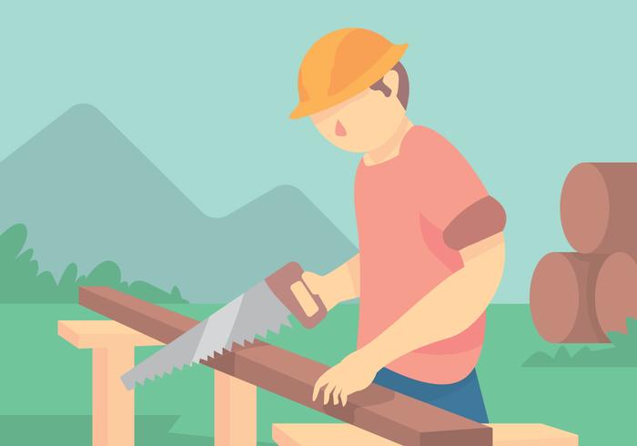 Carpenter Tradesman Vector