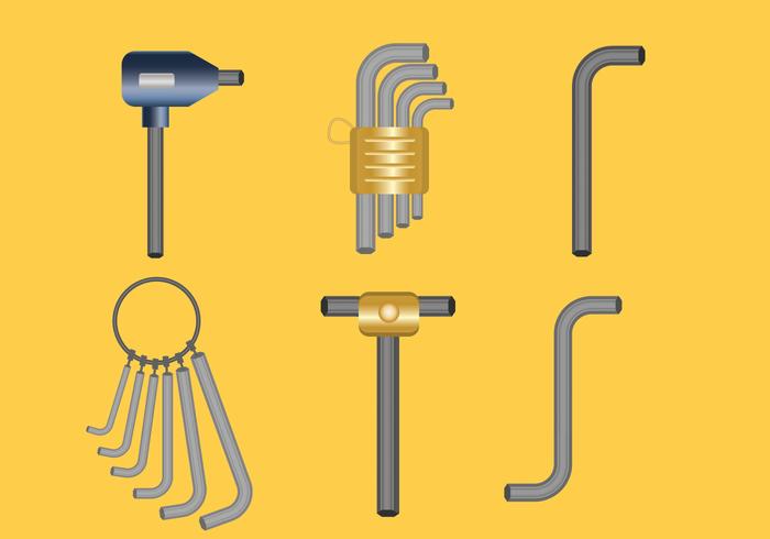 Allen key vector set Allen key vector set