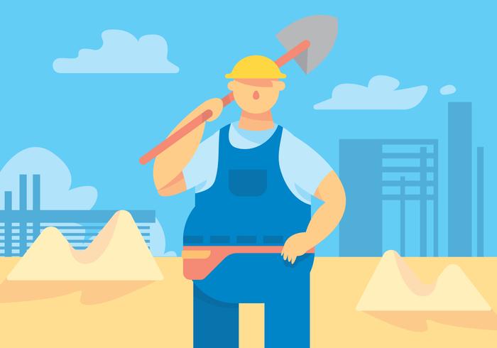 Tradesman Worker Vector 