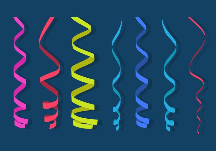 Flat Serpentine Paper vector