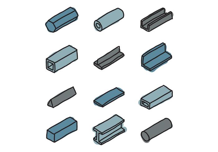Blue Girders vector