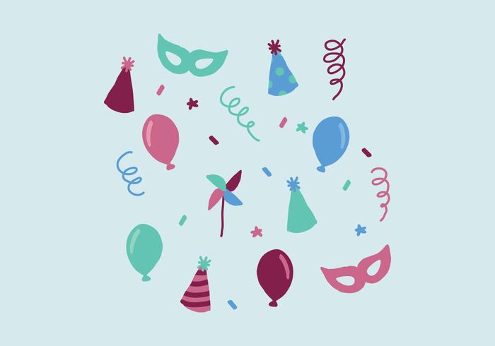 Colorful Party Elements vector