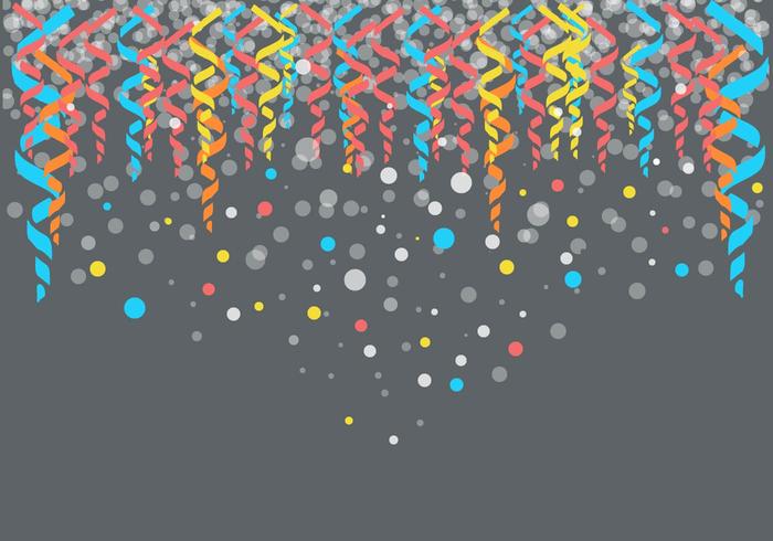 Colorfull Party Serpentine Background Vector