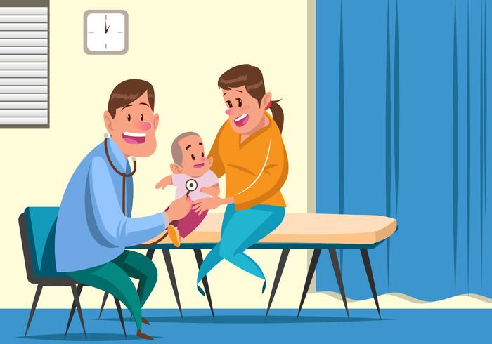 Child's Pediatrician Vector 