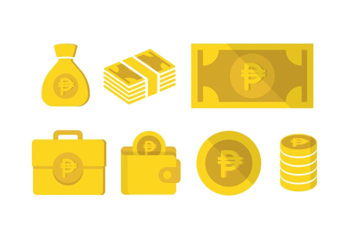 Peso related vector icon