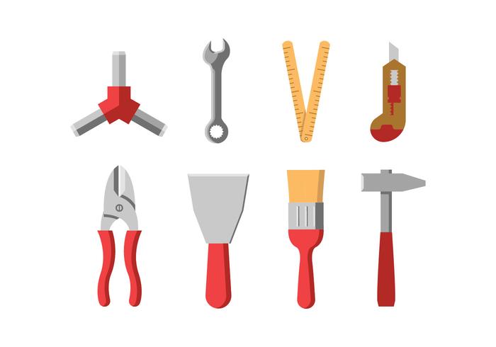 Hardware tool icons vector