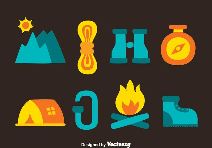 Great Alpinist Element Tools Vectors Great Alpinist Element Tools Vectors