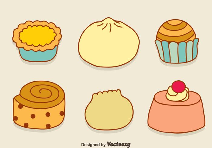 Hand Drawn Appetizers Collection Vector