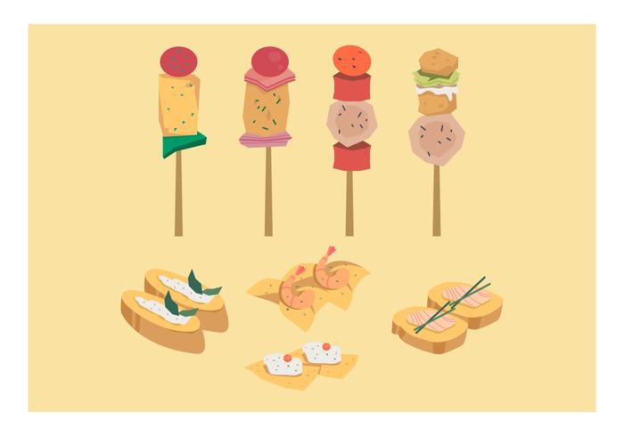 Free Appetizers Vector Collection