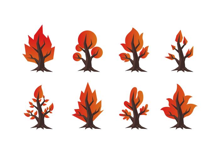 Colección Free Vector Ardiente Bush