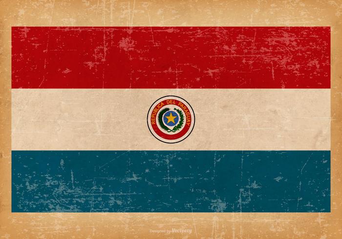 Grunge Flag of Paraguay vector