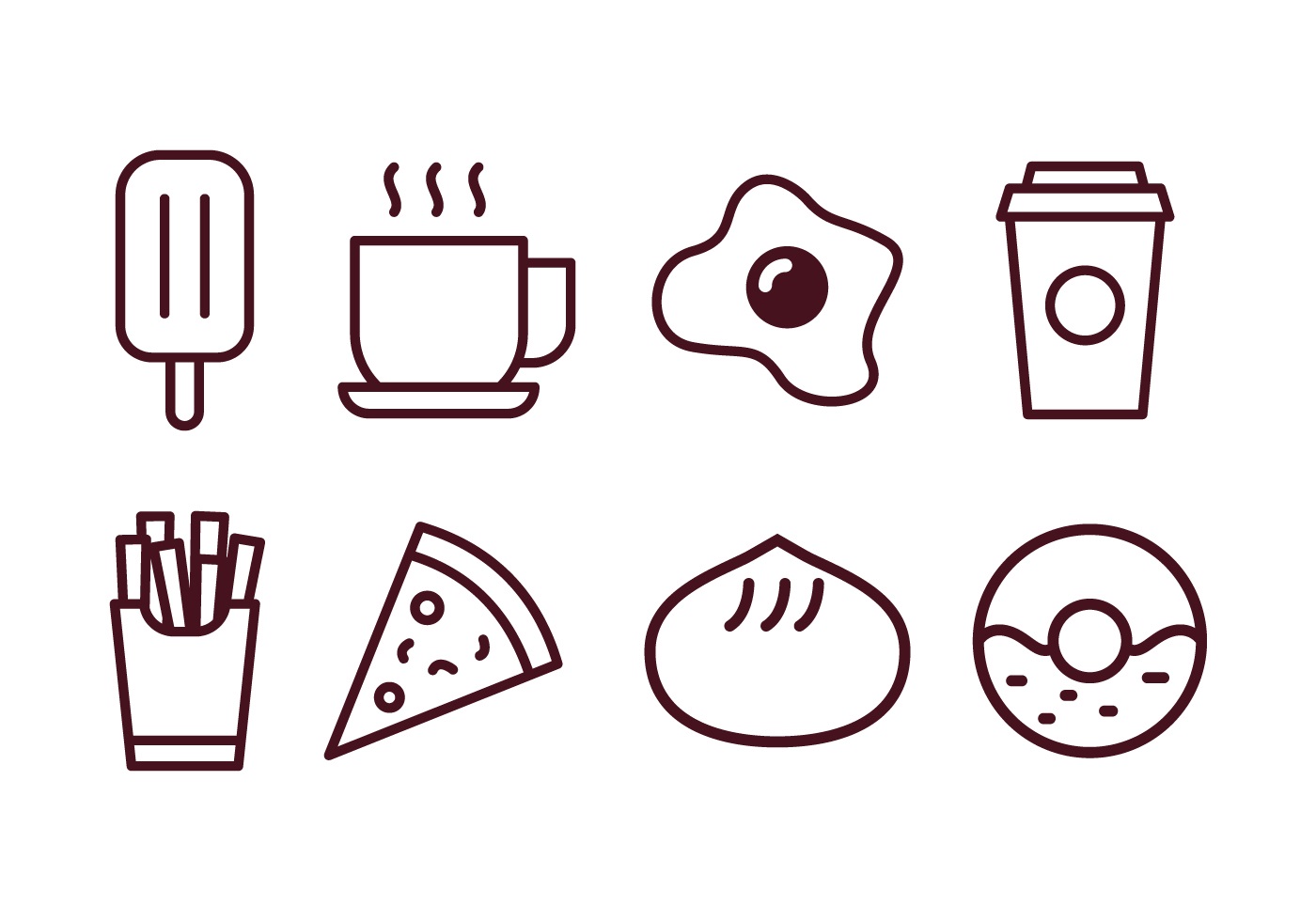 Food and Beverage Icon Pack - Download Free Vectors ...