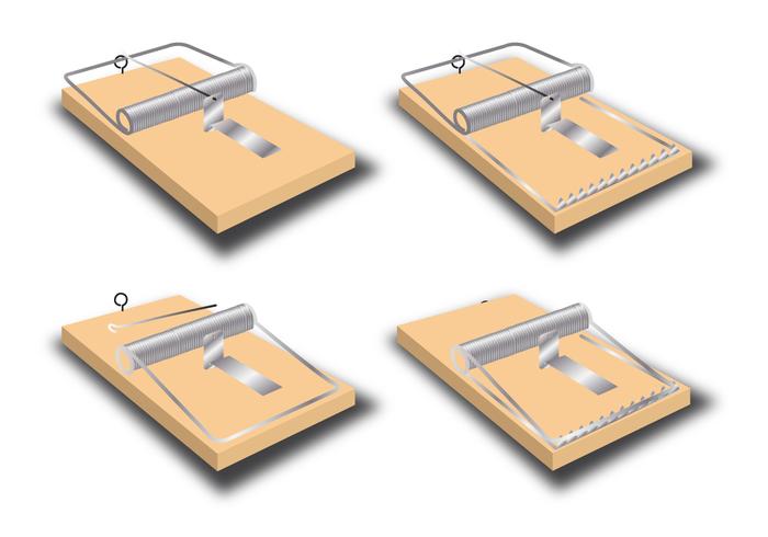 Mouse trap vectors Mouse trap vectors