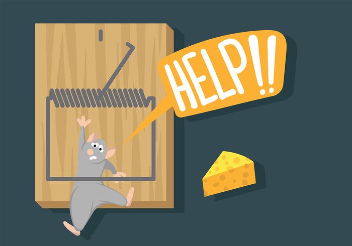 Mouse Trap Illustration Vector