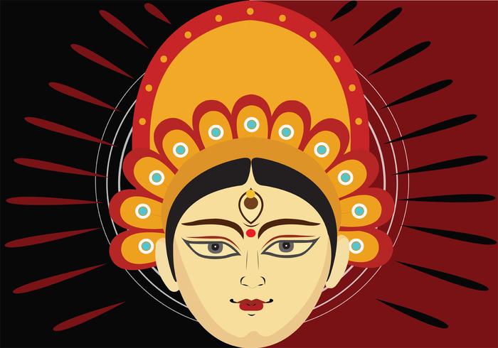 Arte del vector de durga