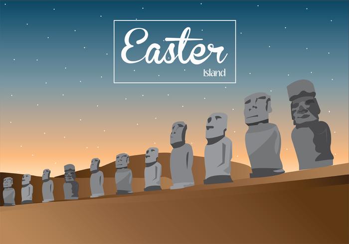 Easter Island Vector Art