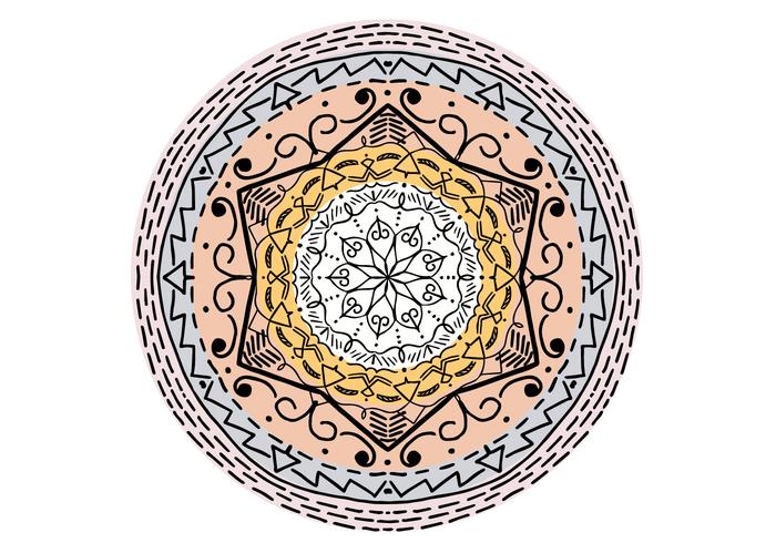 Ornamento islámico Mandala vector libre